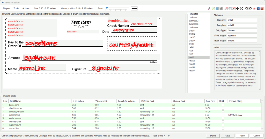 Template Editor v1